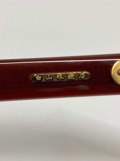 【中古品】【メンズ】 TENDERLOIN テンダーロイン × 白山眼鏡店 別注 コラボ IN THE WIND インザウィンド ウェリントン型 眼鏡 サングラス アイウェア アクセサリー 203-260726-kk-16-hon サイズ：表記無し カラー：ブラウン 万代Net店