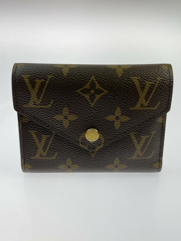 【中古品】【メンズ/レディース】 LOUIS VUITTON ルイ ヴィトン M62472 FY3250 モノグラム ポルトフォイユ ヴィクトリーヌ ウォレット サイフ 財布 179-260605-yn-01-min カラー：ブラウン系 万代Net店