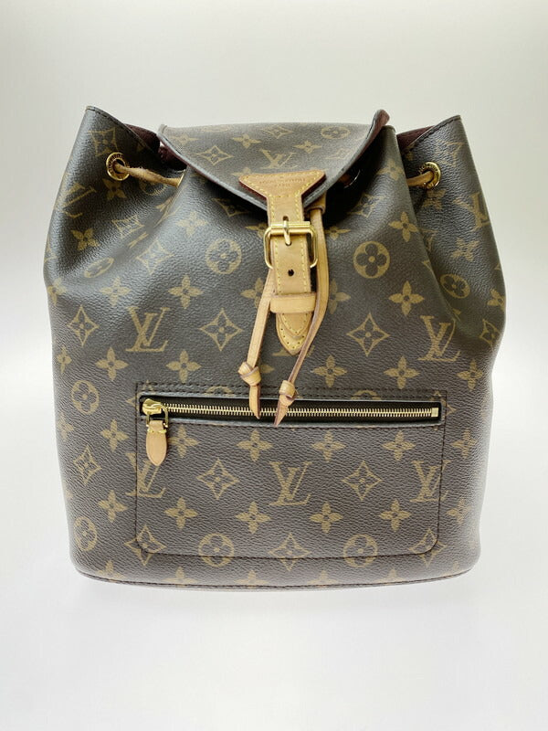 【中古品】【レディース】 LOUIS VUITTON ルイ ヴィトン モノグラム モンスリMM M43431 SP0138 リュック バッグ 鞄 179-260608-yn-01-min カラー：ブラウン系 万代Net店