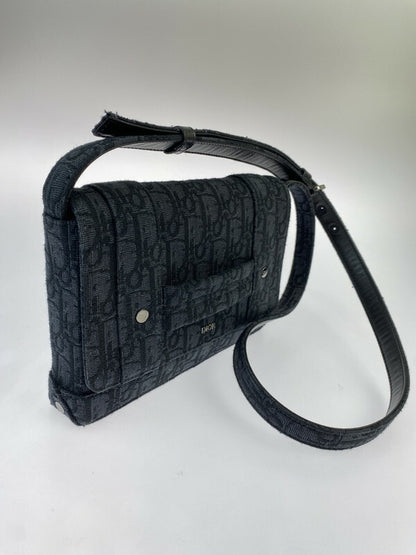 【中古品】【レディース】 DIOR ディオール Oblique Canvas Shoulder Bag ディオール 1WRCA360YJY オブリーク ショルダーバッグ カバン 鞄 180-260608-jt-01-min カラー：ブラック 万代Net店