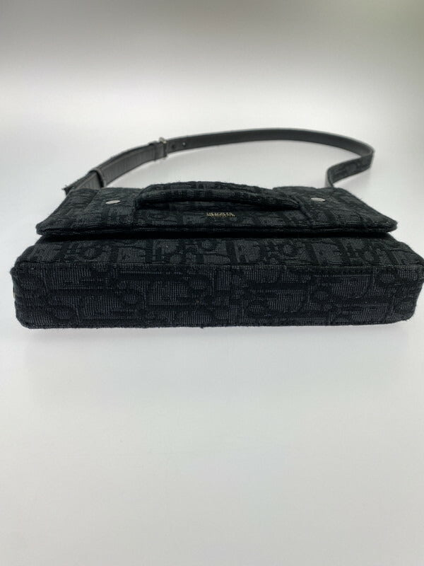 【中古品】【レディース】 DIOR ディオール Oblique Canvas Shoulder Bag ディオール 1WRCA360YJY オブリーク ショルダーバッグ カバン 鞄 180-260608-jt-01-min カラー：ブラック 万代Net店