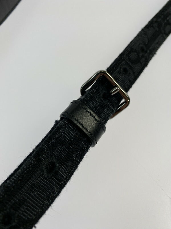 【中古品】【レディース】 DIOR ディオール Oblique Canvas Shoulder Bag ディオール 1WRCA360YJY オブリーク ショルダーバッグ カバン 鞄 180-260608-jt-01-min カラー：ブラック 万代Net店
