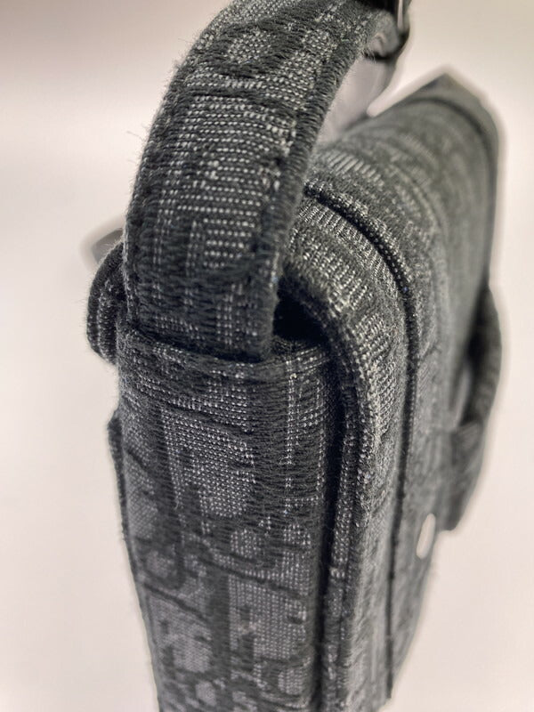 【中古品】【レディース】 DIOR ディオール Oblique Canvas Shoulder Bag ディオール 1WRCA360YJY オブリーク ショルダーバッグ カバン 鞄 180-260608-jt-01-min カラー：ブラック 万代Net店