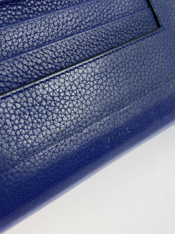 【中古品】【メンズ/レディース】 CELINE セリーヌ ラージフラップマルチファンクション 101673JFL.07IN 長財布 181-260713-KS-18-min カラー：インディゴ 万代Net店