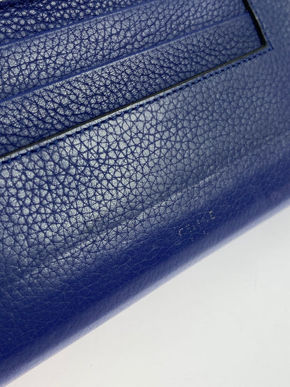 【中古品】【メンズ/レディース】 CELINE セリーヌ ラージフラップマルチファンクション 101673JFL.07IN 長財布 181-260713-KS-18-min カラー：インディゴ 万代Net店