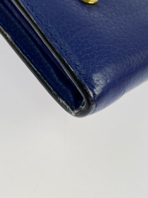 【中古品】【メンズ/レディース】 CELINE セリーヌ ラージフラップマルチファンクション 101673JFL.07IN 長財布 181-260713-KS-18-min カラー：インディゴ 万代Net店