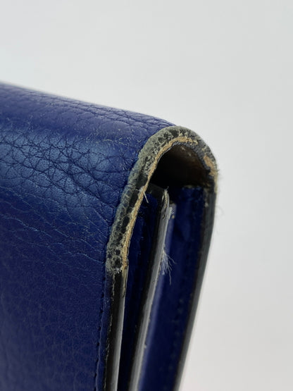 【中古品】【メンズ/レディース】 CELINE セリーヌ ラージフラップマルチファンクション 101673JFL.07IN 長財布 181-260713-KS-18-min カラー：インディゴ 万代Net店