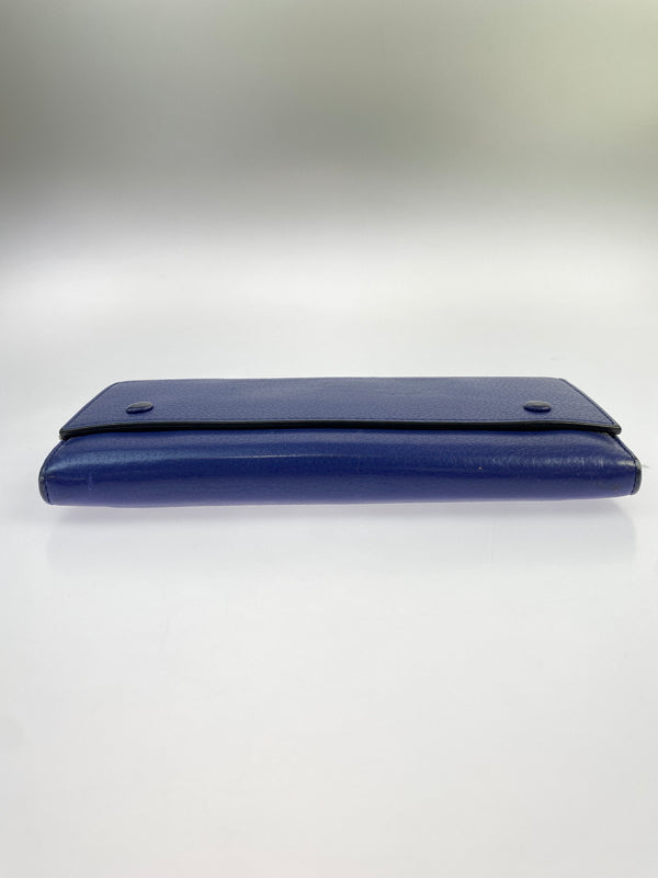 【中古品】【メンズ/レディース】 CELINE セリーヌ ラージフラップマルチファンクション 101673JFL.07IN 長財布 181-260713-KS-18-min カラー：インディゴ 万代Net店