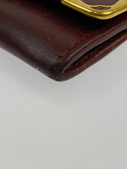 【現状渡し品】【メンズ/レディース】 CARTIER カルティエ マストライン コインケース コインパース 181-260713-KS-16-min カラー：ボルドー 万代Net店