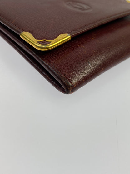【現状渡し品】【メンズ/レディース】 CARTIER カルティエ マストライン コインケース コインパース 181-260713-KS-16-min カラー：ボルドー 万代Net店