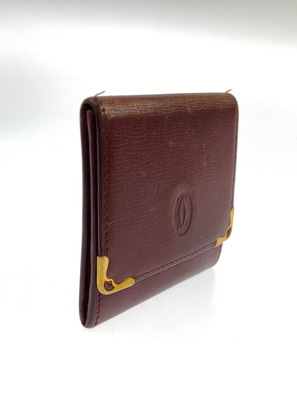 【現状渡し品】【メンズ/レディース】 CARTIER カルティエ マストライン コインケース コインパース 181-260713-KS-16-min カラー：ボルドー 万代Net店