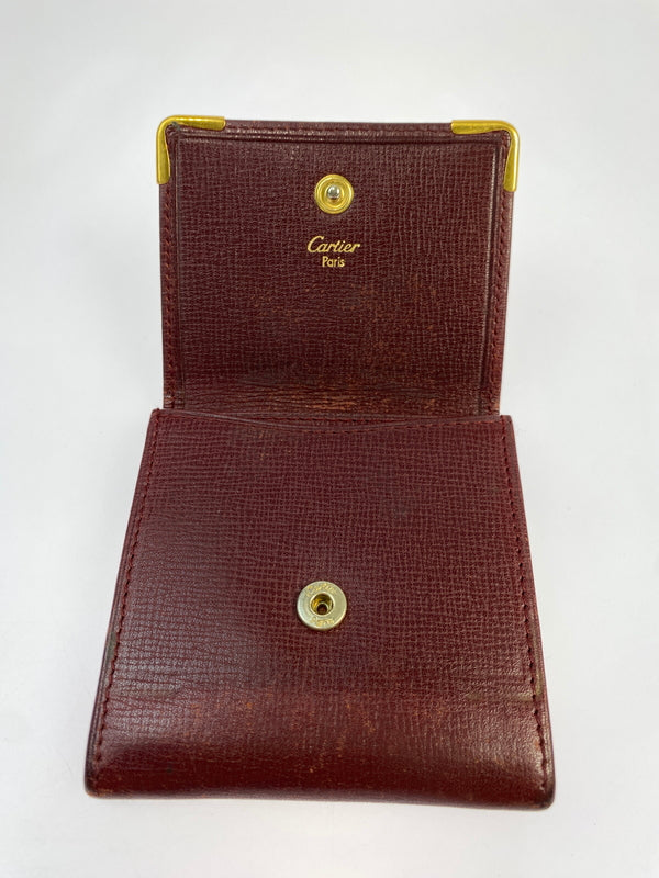 【現状渡し品】【メンズ/レディース】 CARTIER カルティエ マストライン コインケース コインパース 181-260713-KS-16-min カラー：ボルドー 万代Net店