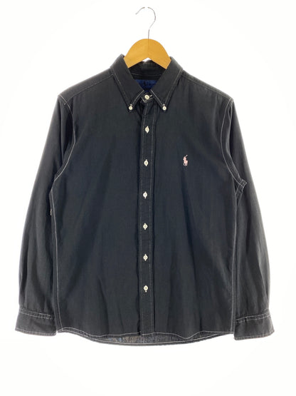 【中古品】【メンズ】 RALPH LAUREN ラルフローレン 後染め COTTON SHIRT 長袖シャツ ロングスリーブ 146-260718-AS-62-min サイズ：XL カラー：ブラック 万代Net店