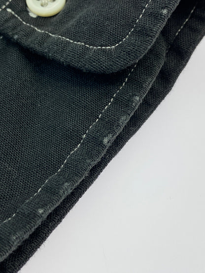 【中古品】【メンズ】 RALPH LAUREN ラルフローレン 後染め COTTON SHIRT 長袖シャツ ロングスリーブ 146-260718-AS-62-min サイズ：XL カラー：ブラック 万代Net店