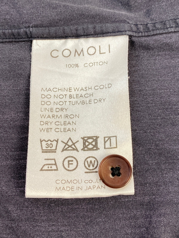 【中古品】【メンズ】 COMOLI コモリ M01-02002 18SS バンドカラーシャツ 長袖シャツ ロングスリーブ 140-260604-AS-18-min カラー：グレー 万代Net店