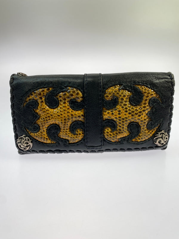 【現状渡し品】【メンズ】 LEATHER LONG WALLET レザーロングウォレット 長財布 201-260806-yn-27-min カラー：ブラック 万代Net店