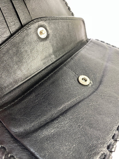【現状渡し品】【メンズ】 LEATHER LONG WALLET レザーロングウォレット 長財布 201-260806-yn-27-min カラー：ブラック 万代Net店