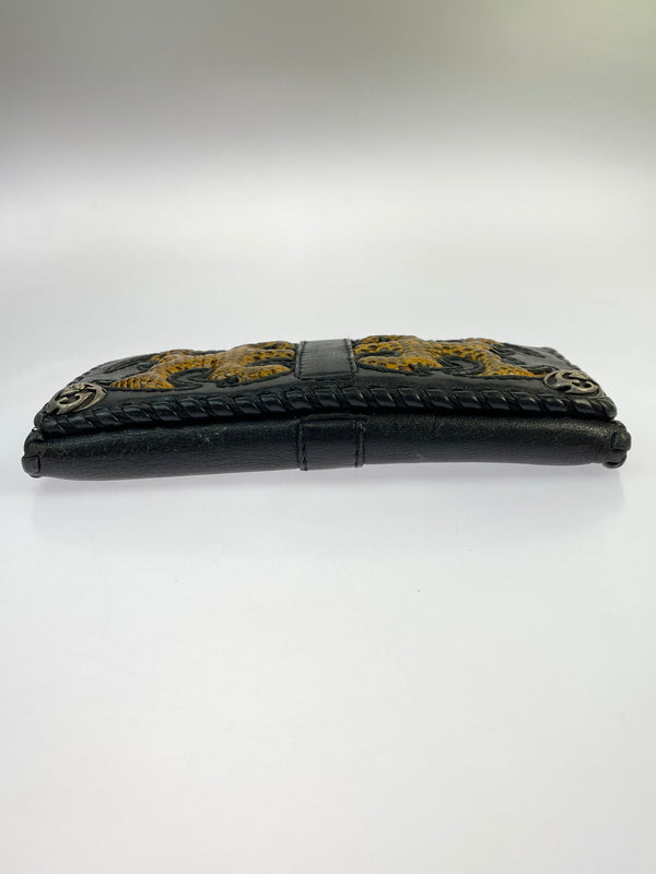 【現状渡し品】【メンズ】 LEATHER LONG WALLET レザーロングウォレット 長財布 201-260806-yn-27-min カラー：ブラック 万代Net店