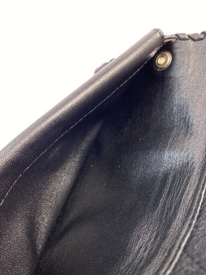 【現状渡し品】【メンズ】 LEATHER LONG WALLET レザーロングウォレット 長財布 201-260806-yn-27-min カラー：ブラック 万代Net店