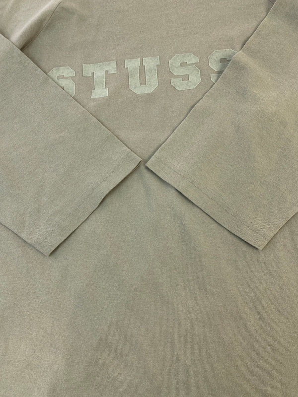 【中古品】【メンズ】 OLD STUSSY オールドステューシー LOGO TEE 七分袖Tシャツ 142-260531-AS-41-min サイズ：L カラー：グレージュ 万代Net店
