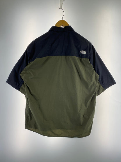 【中古品】【メンズ】 THE NORTH FACE ザ・ノースフェイス NR22331 S S NUPTSE SHIRT ヌプシシャツ 半袖シャツ 144-260531-AS-43-min サイズ：XL カラー：ブラックーオリーブグリーン 万代Net店