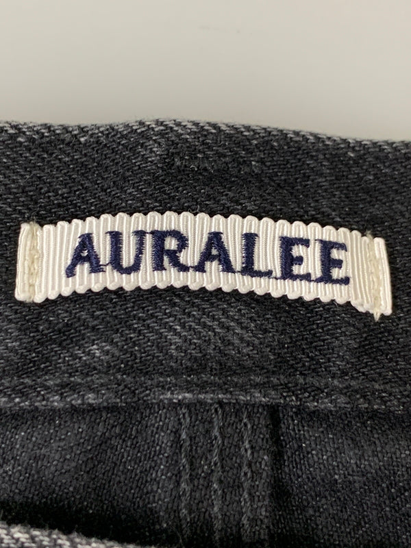 【中古品】【メンズ】 AURALEE オーラリー SELVEDGE FADED HEAVY DENIM PAINTER PANTS A24AP01DH セルビッジ フェイデッド ヘビー デニム ペインターパンツ メンズ 151-260530-KS-34-min サイズ：3 カラー：ブラック 万代Net店