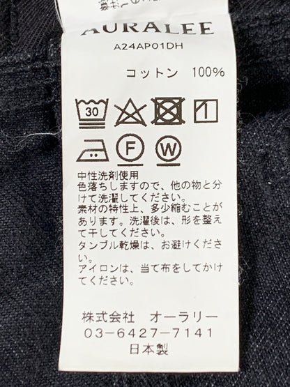 【中古品】【メンズ】 AURALEE オーラリー SELVEDGE FADED HEAVY DENIM PAINTER PANTS A24AP01DH セルビッジ フェイデッド ヘビー デニム ペインターパンツ メンズ 151-260530-KS-34-min サイズ：3 カラー：ブラック 万代Net店
