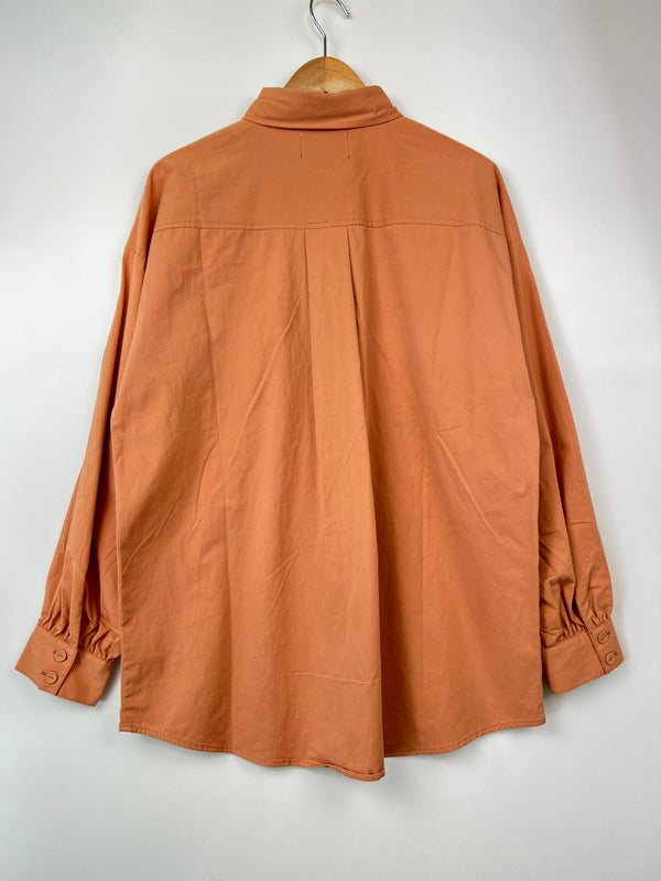 【中古品】【レディース】 jouetie ジュエティ L/S OVER SHIRT 082120401401-01 ロングスリーブ オーバーシャツ 長袖 トップス 178-260620-kk-24-hon サイズ：M カラー：ブラウン系 万代Net店