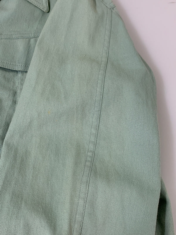 【中古品】【メンズ】 CHRISTIAN DIOR クリスチャン ディオール 00'S ガリアーノ期 J'ADORE DENIM JACKET 2000年代 ジャドール デニムジャケット 141-260530-KS-24-min サイズ：F38 カラー：グリーン系 万代Net店