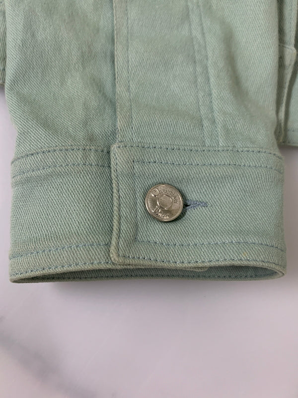【中古品】【メンズ】 CHRISTIAN DIOR クリスチャン ディオール 00'S ガリアーノ期 J'ADORE DENIM JACKET 2000年代 ジャドール デニムジャケット 141-260530-KS-24-min サイズ：F38 カラー：グリーン系 万代Net店