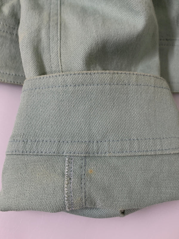 【中古品】【メンズ】 CHRISTIAN DIOR クリスチャン ディオール 00'S ガリアーノ期 J'ADORE DENIM JACKET 2000年代 ジャドール デニムジャケット 141-260530-KS-24-min サイズ：F38 カラー：グリーン系 万代Net店