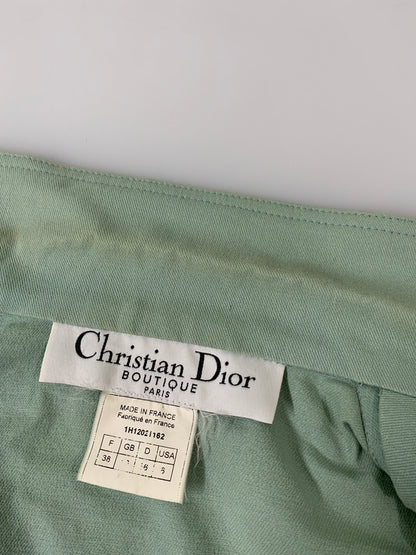 【中古品】【メンズ】 CHRISTIAN DIOR クリスチャン ディオール 00'S ガリアーノ期 J'ADORE DENIM JACKET 2000年代 ジャドール デニムジャケット 141-260530-KS-24-min サイズ：F38 カラー：グリーン系 万代Net店