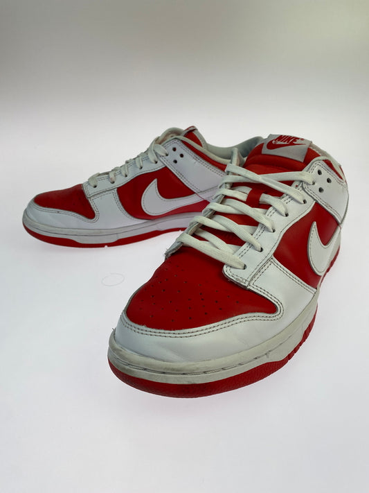 【中古品】【メンズ】 NIKE ナイキ DUNK LOW RETRO CHAMPIONSHIP RED DD1391-600 ダンク ロー レトロ チャンピオンシップ レッド 靴 シューズ スニーカー SNEAKER 160-260530-KS-02-min サイズ：28cm US10 カラー：レッド/ホワイト 万代Net店