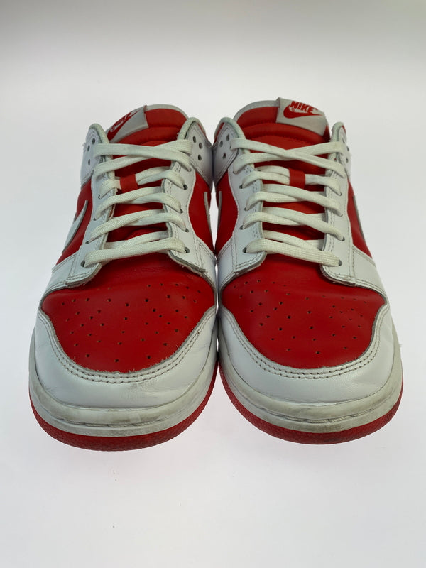 【中古品】【メンズ】 NIKE ナイキ DUNK LOW RETRO CHAMPIONSHIP RED DD1391-600 ダンク ロー レトロ チャンピオンシップ レッド 靴 シューズ スニーカー SNEAKER 160-260530-KS-02-min サイズ：28cm US10 カラー：レッド/ホワイト 万代Net店