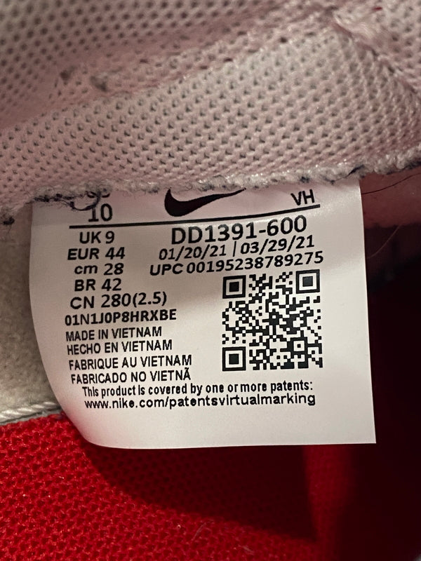 【中古品】【メンズ】 NIKE ナイキ DUNK LOW RETRO CHAMPIONSHIP RED DD1391-600 ダンク ロー レトロ チャンピオンシップ レッド 靴 シューズ スニーカー SNEAKER 160-260530-KS-02-min サイズ：28cm US10 カラー：レッド/ホワイト 万代Net店