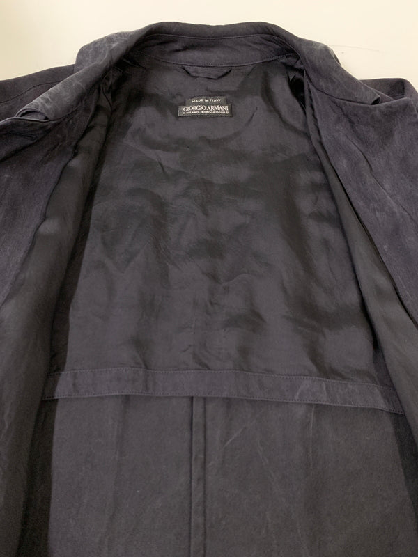 【中古品】【メンズ】 GIORGIO ARMANI ジョルジオ アルマーニ CHESTER COAT チェスターコート メンズ アウター コート 141-260530-KS-20-min カラー：ネイビー 万代Net店
