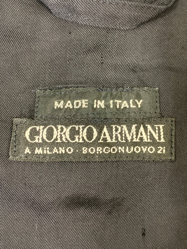 【中古品】【メンズ】 GIORGIO ARMANI ジョルジオ アルマーニ CHESTER COAT チェスターコート メンズ アウター コート 141-260530-KS-20-min カラー：ネイビー 万代Net店