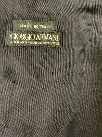 【中古品】【メンズ】 GIORGIO ARMANI ジョルジオ アルマーニ CHESTER COAT チェスターコート メンズ アウター コート 141-260530-KS-20-min カラー：ネイビー 万代Net店