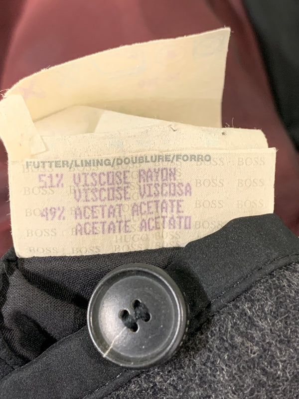 【中古品】【メンズ】 HUGO BOSS ヒューゴボス CHESTER COAT チェスターコート メンズ アウター チェスターフィールドコート ロングコート 147-260612-em-40-min サイズ：50 カラー：ブラック 万代Net店