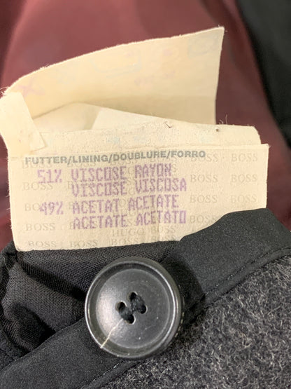 【中古品】【メンズ】 HUGO BOSS ヒューゴボス CHESTER COAT チェスターコート メンズ アウター チェスターフィールドコート ロングコート 147-260612-em-40-min サイズ：50 カラー：ブラック 万代Net店
