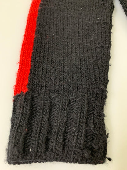 【中古品】【メンズ】 RALPH LAUREN ラルフローレン WOOL KNIT ウールニット メンズ トップス 147-260530-KS-28-min サイズ：M カラー：ブラック/レッド 万代Net店