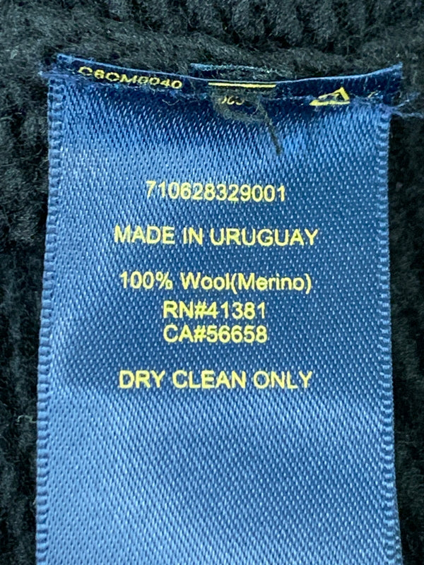 【中古品】【メンズ】 RALPH LAUREN ラルフローレン WOOL KNIT ウールニット メンズ トップス 147-260530-KS-28-min サイズ：M カラー：ブラック/レッド 万代Net店