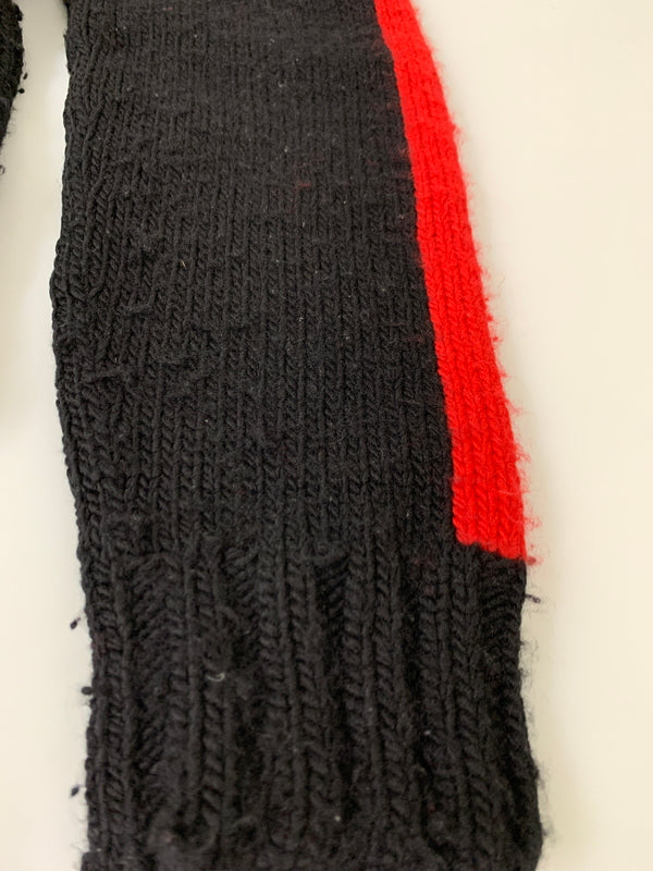 【中古品】【メンズ】 RALPH LAUREN ラルフローレン WOOL KNIT ウールニット メンズ トップス 147-260530-KS-28-min サイズ：M カラー：ブラック/レッド 万代Net店