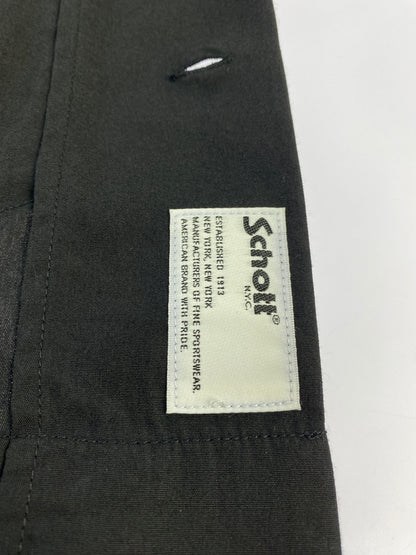 【中古美品】【メンズ】 SCHOTT ショット 782-4123007 BRAID CUBA SHIRT 半袖シャツ ショートスリーブ 145-260531-AS-46-min サイズ：M カラー：ブラック 万代Net店