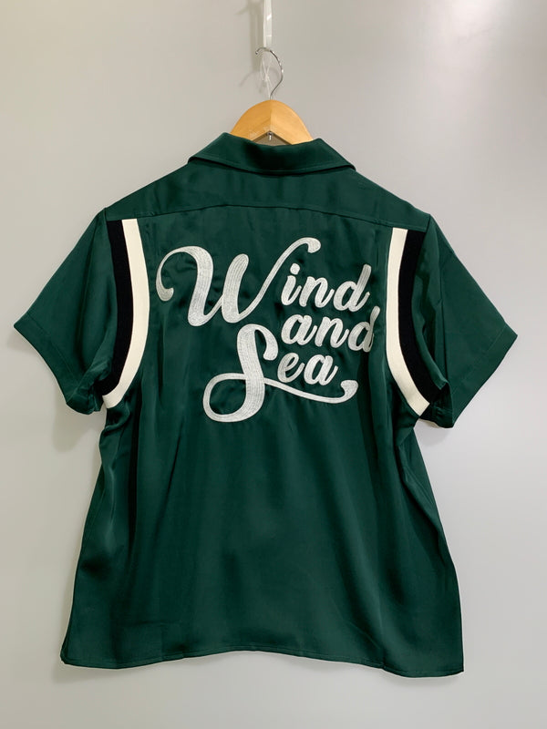 【中古美品】【メンズ】 WIND AND SEA ウィンダンシー SD BOWLING SHIRT エスディー ボウリングシャツ WDS-O-FAL-24-Q1-SH-05 メンズ トップス 半袖シャツ 142-260530-KS-31-min サイズ：S カラー：グリーン 万代Net店