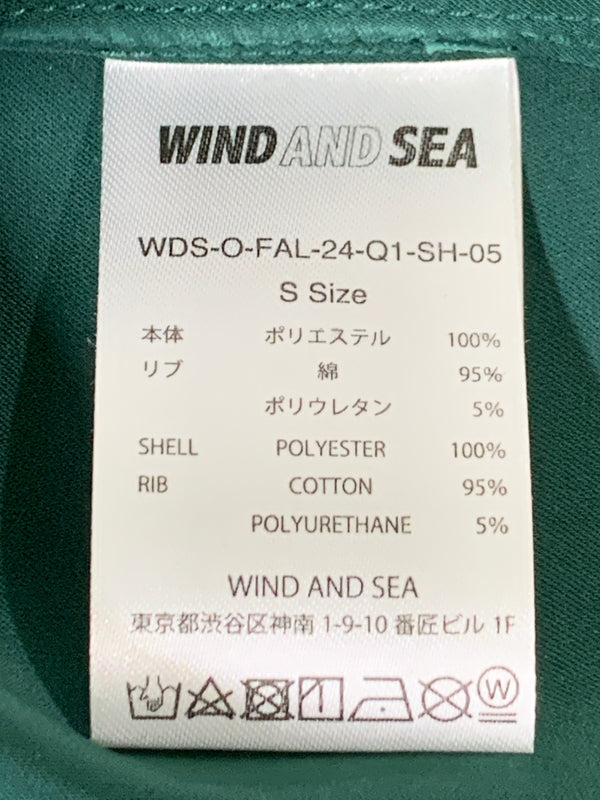 【中古美品】【メンズ】 WIND AND SEA ウィンダンシー SD BOWLING SHIRT エスディー ボウリングシャツ WDS-O-FAL-24-Q1-SH-05 メンズ トップス 半袖シャツ 142-260530-KS-31-min サイズ：S カラー：グリーン 万代Net店