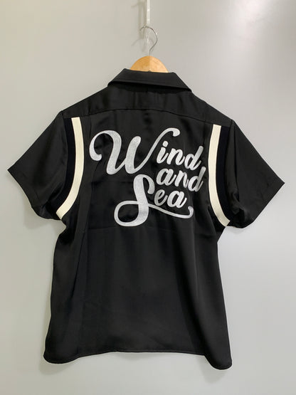 【中古品】【メンズ】 WIND AND SEA ウィンダンシー SD BOWLING SHIRT WDS-O-FAL-24-Q1-SH-05 エスディー ボウリングシャツ メンズ トップス 半袖シャツ 142-260530-KS-30-min サイズ：S カラー：ブラック 万代Net店