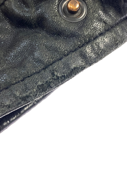 【現状渡し品】【メンズ】 NAUTICA ノーティカ LEATHER JACKET レザージャケット アウター 144-260531-AS-44-min サイズ：42 カラー：ブラック 万代Net店