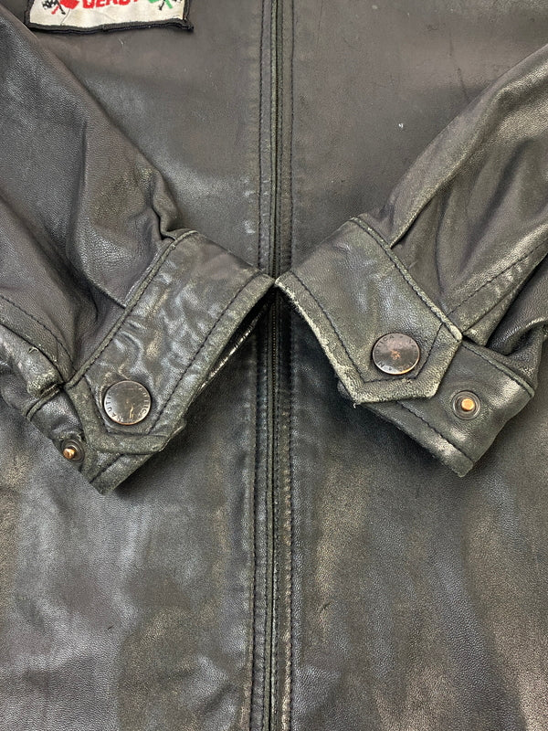 【現状渡し品】【メンズ】 NAUTICA ノーティカ LEATHER JACKET レザージャケット アウター 144-260531-AS-44-min サイズ：42 カラー：ブラック 万代Net店