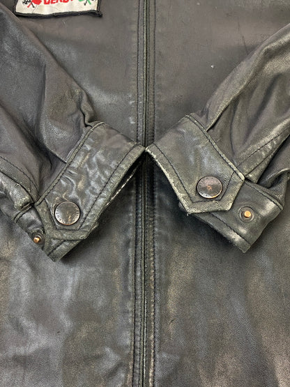 【現状渡し品】【メンズ】 NAUTICA ノーティカ LEATHER JACKET レザージャケット アウター 144-260531-AS-44-min サイズ：42 カラー：ブラック 万代Net店